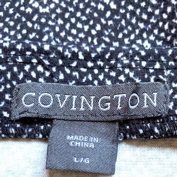 COVINGTON Career Professional Dress Skirt Stretch Gray with White Flecks Large - Picture 7 of 10